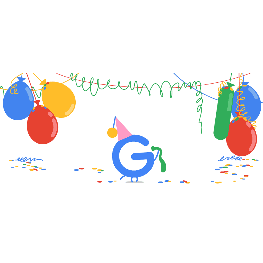 Google Doodle, stylized design, animation, game design, character design, art direction,for Google homepage by designer, illustrator, animator Gerben Steenks.